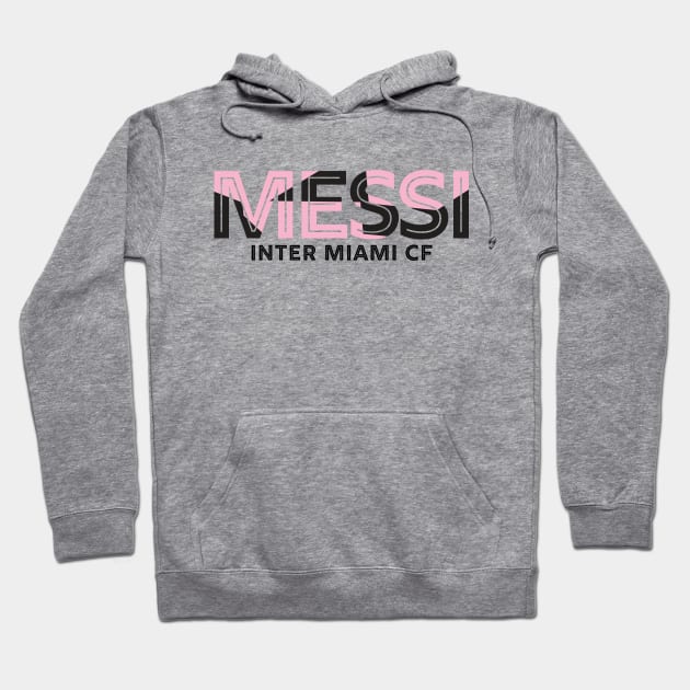 Lionel Messi Miami Soccer Hoodie by Designedby-E